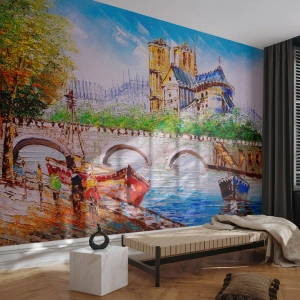 Photo Wallpaper Standard Eco - Their Time Never Passes - City, Paris, Architecture - 300x210 cm
