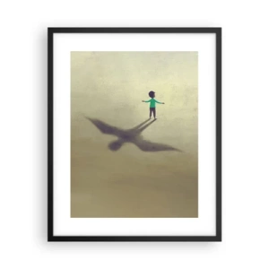 Poster in black frame - Hero of the Future - 40x50 cm