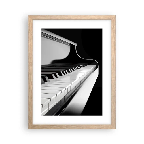 Poster in light oak frame - Harmony of Shapes and Colours - 30x40 cm