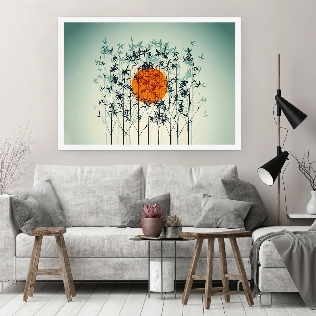 Poster - Japanese Sun - 40x30 cm