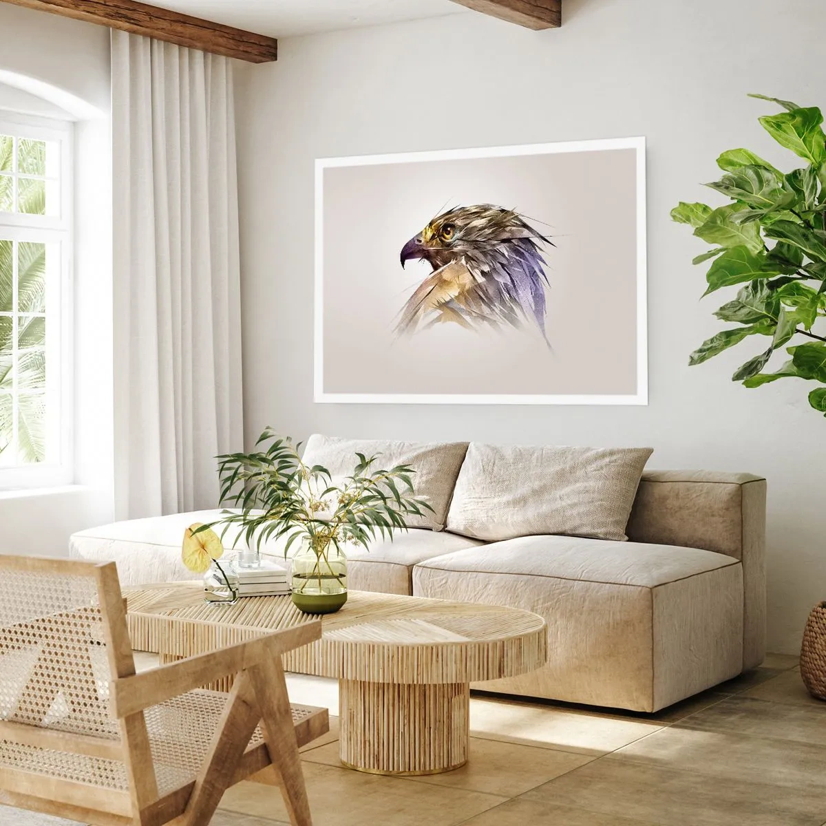 Poster - Portrait of a Warrior - 50x40 cm