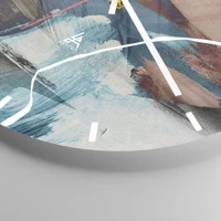 Clock face with lines