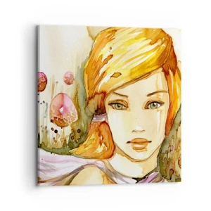 Canvas picture - Emerald Gaze, which Silences Anger - 70x70 cm