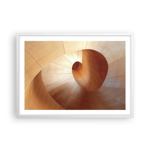 Poster in white frmae - Architectural Serpentine - 70x50 cm