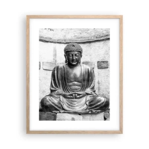 Poster in light oak frame - At the Source of Peace - 40x50 cm