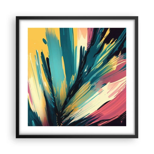 Poster in black frame - Composition -Explosion of Joy - 50x50 cm