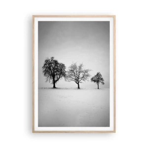 Poster in light oak frame - What Are They Dreaming About? - 70x100 cm
