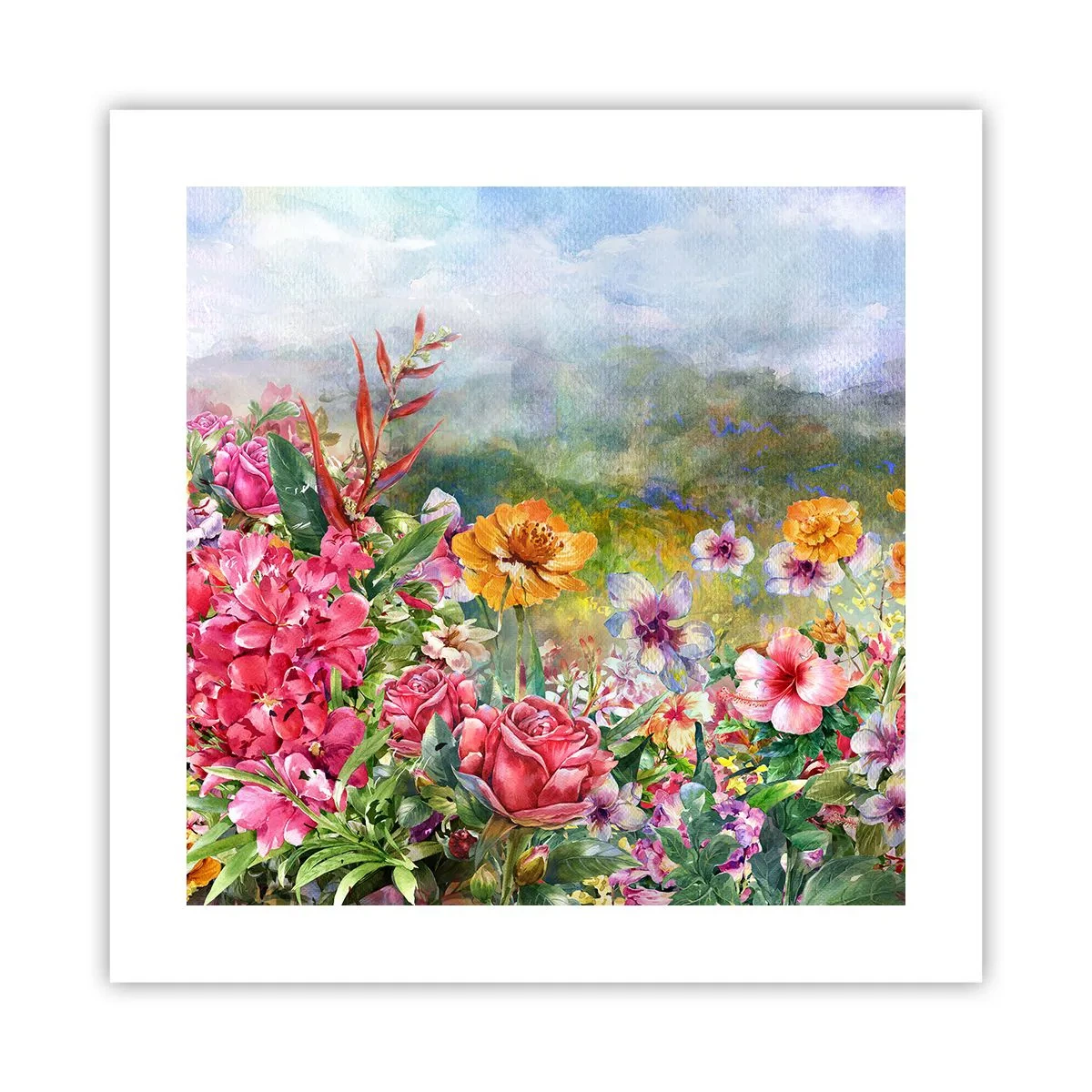 Poster - Garden which Went Crazy - 40x40 cm