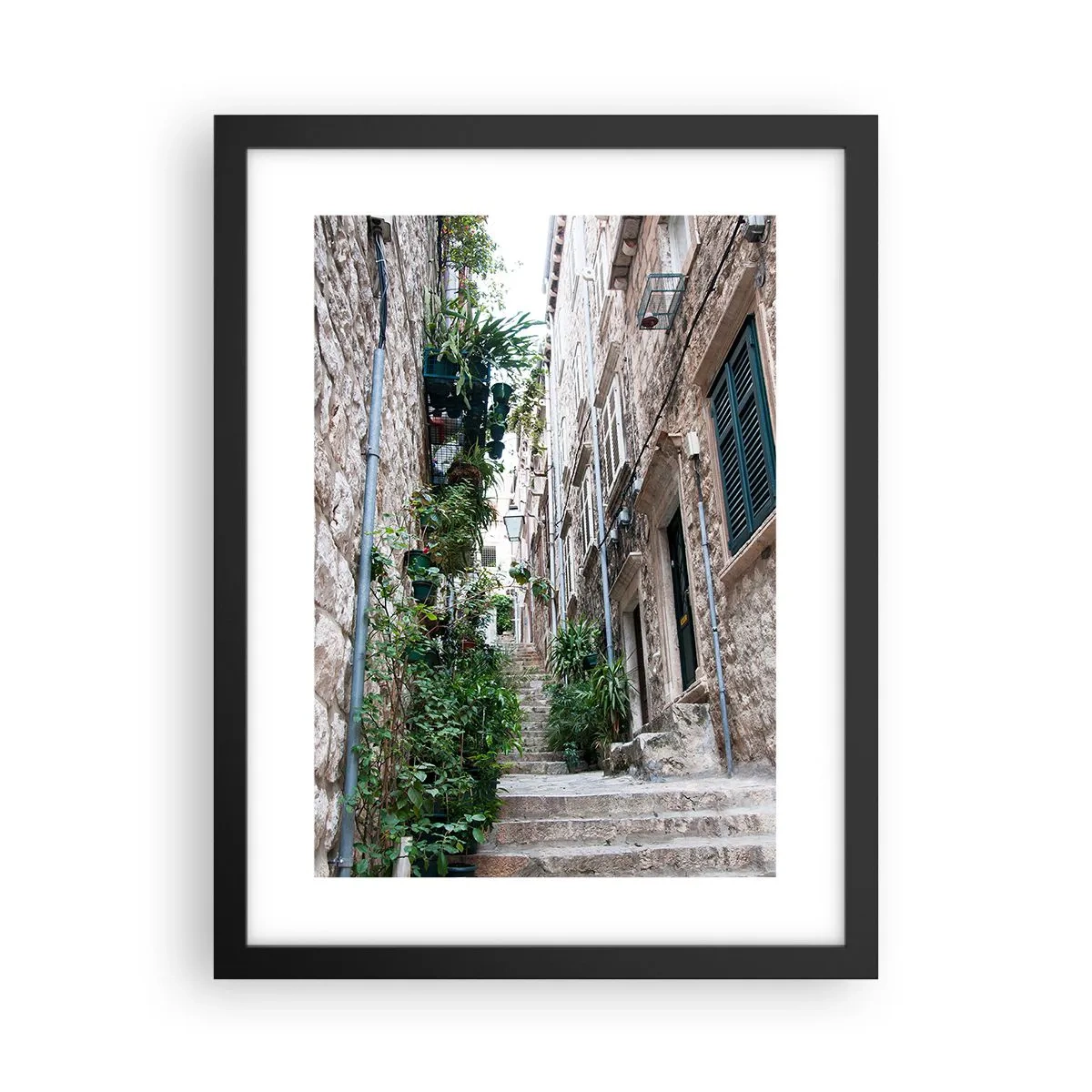 Poster in black frame - Charm of Old Town - 30x40 cm