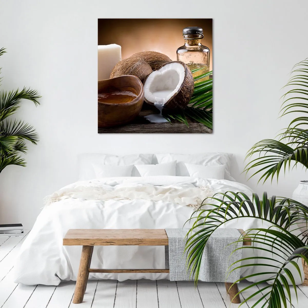 Canvas picture - Health from Tropical Islands - 50x50 cm