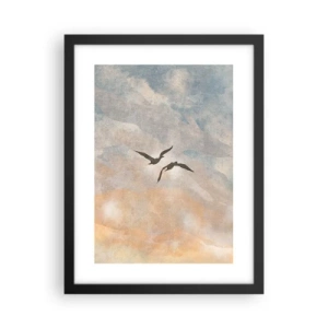 Poster in black frame - Sky-high Dance - 30x40 cm
