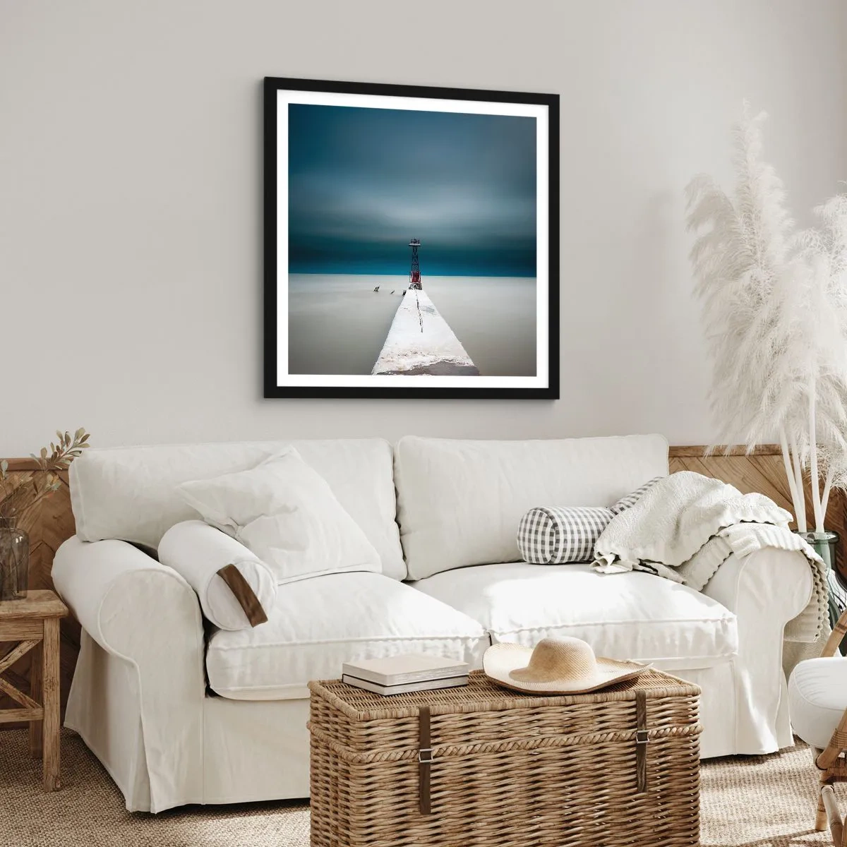 Poster in black frame - Encounter with Infinity - 40x40 cm