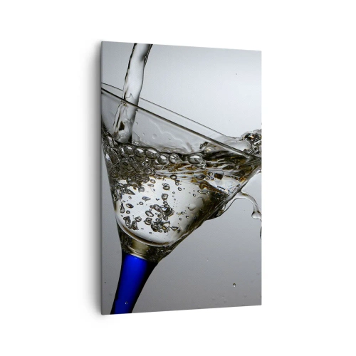 Canvas picture - Crystal Clear Water in a Crystal Glass - 80x120 cm