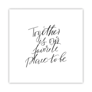 Poster - Do You Also Feel This? - 40x40 cm