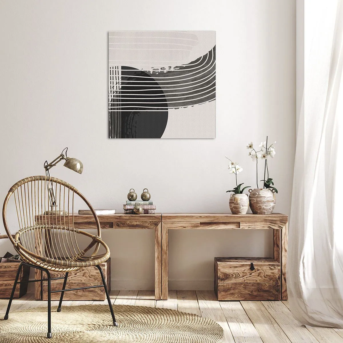 Canvas picture - There and Back - 50x50 cm