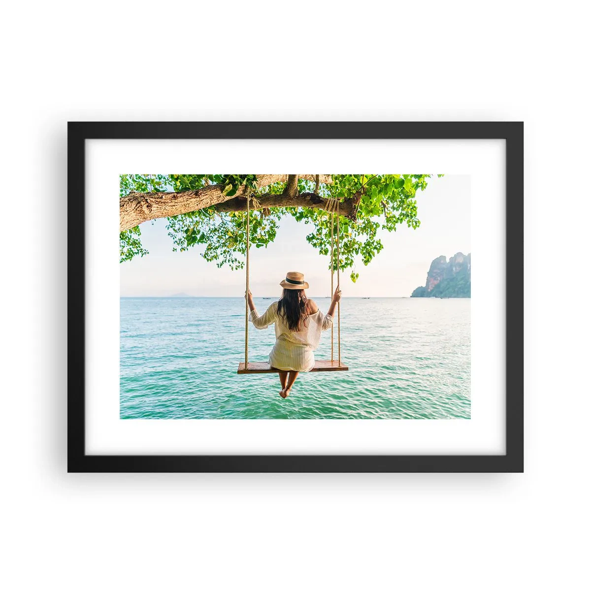 Poster in black frame - Life Is Beautiful - 40x30 cm