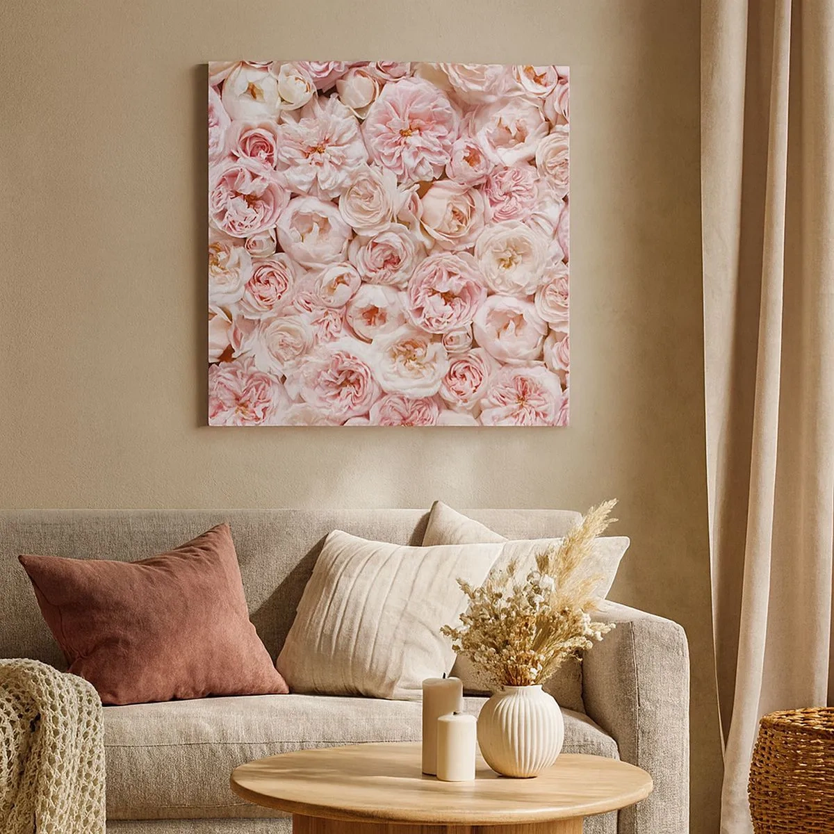 Canvas picture - Decked with Roses - 30x30 cm