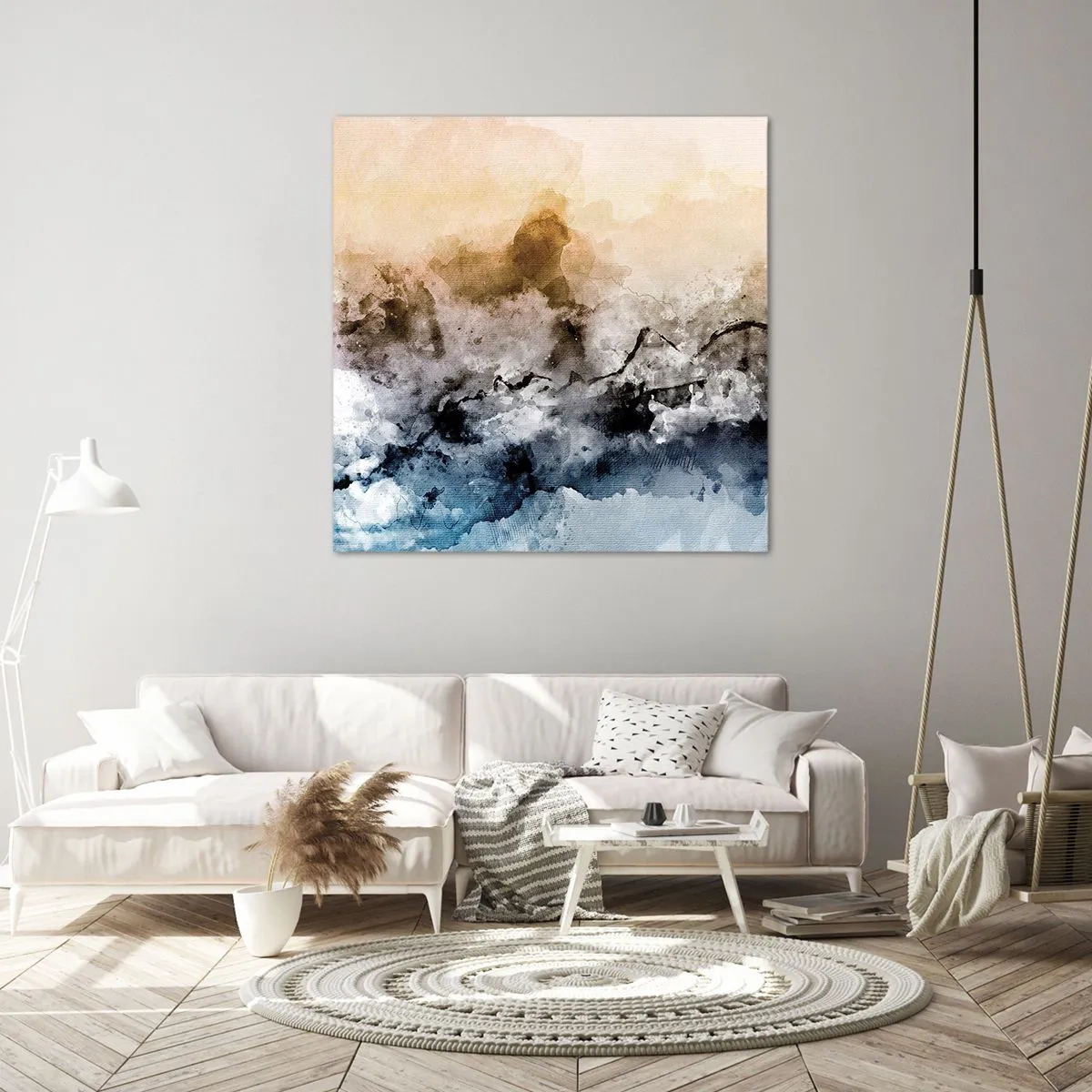 Canvas picture - Drowned in Fog - 60x60 cm