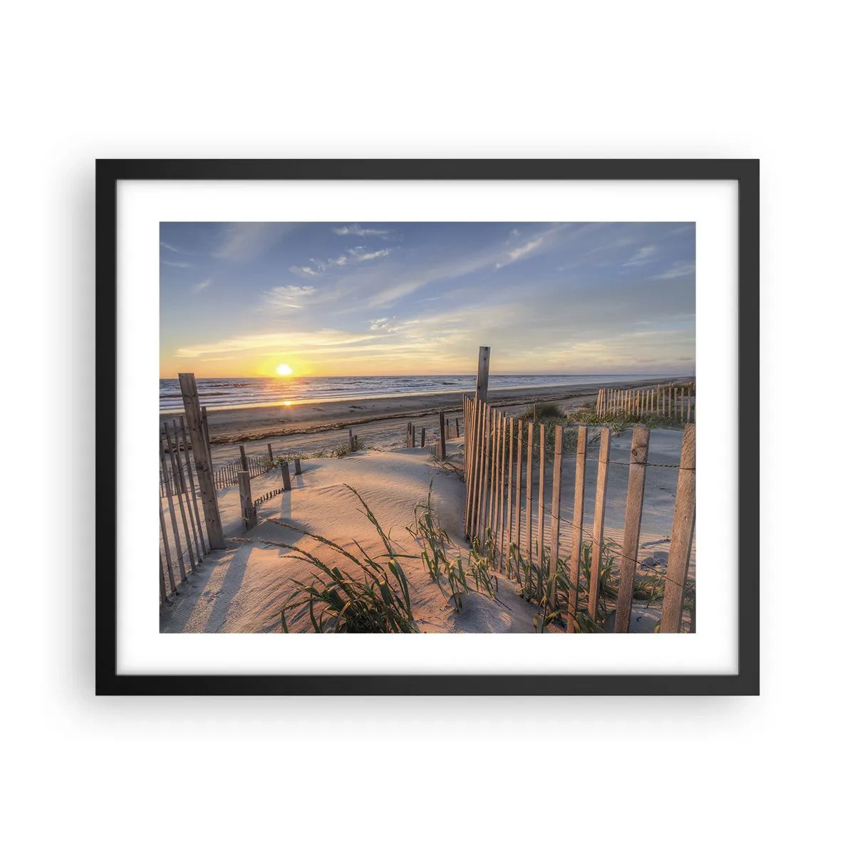 Poster in black frame - Light and Shade of the Wind - 50x40 cm