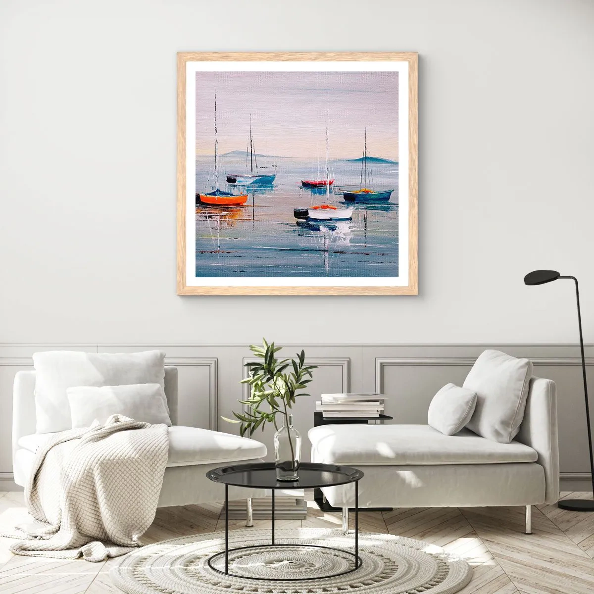 Poster in light oak frame - Deserved Rest - 30x30 cm