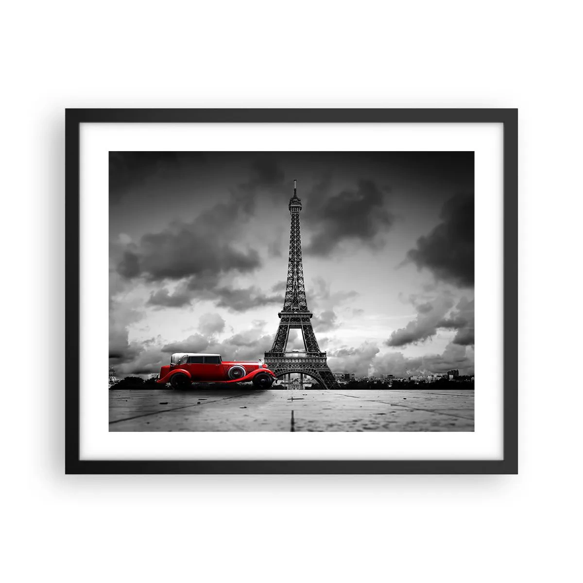Poster in black frame - Not So Long Ago in Paris - 50x40 cm