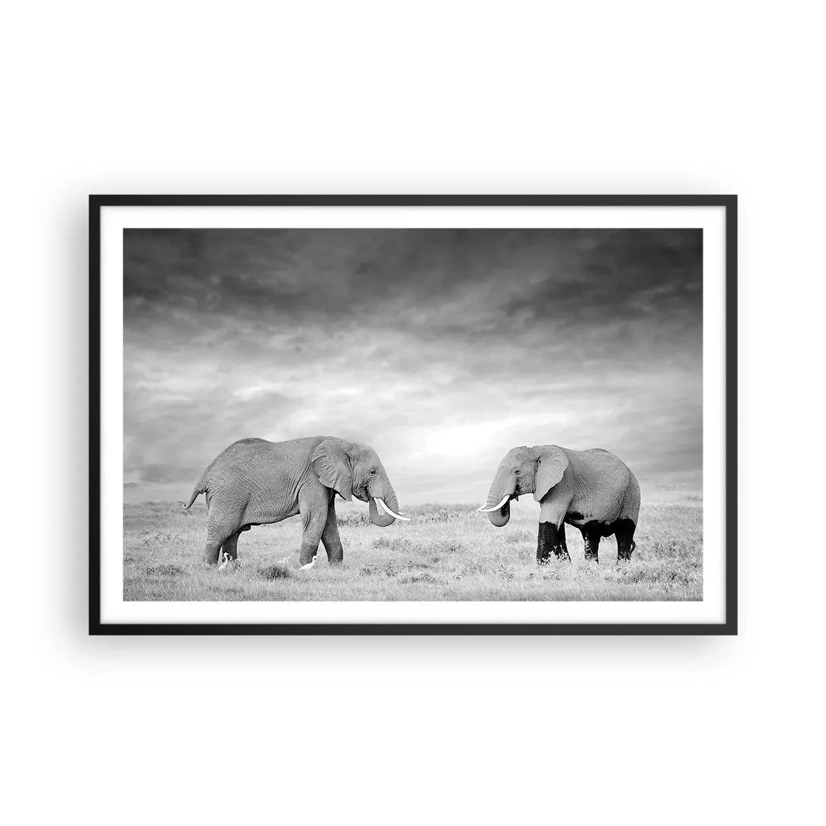 Poster in black frame - Grey Is Beautiful - 91x61 cm