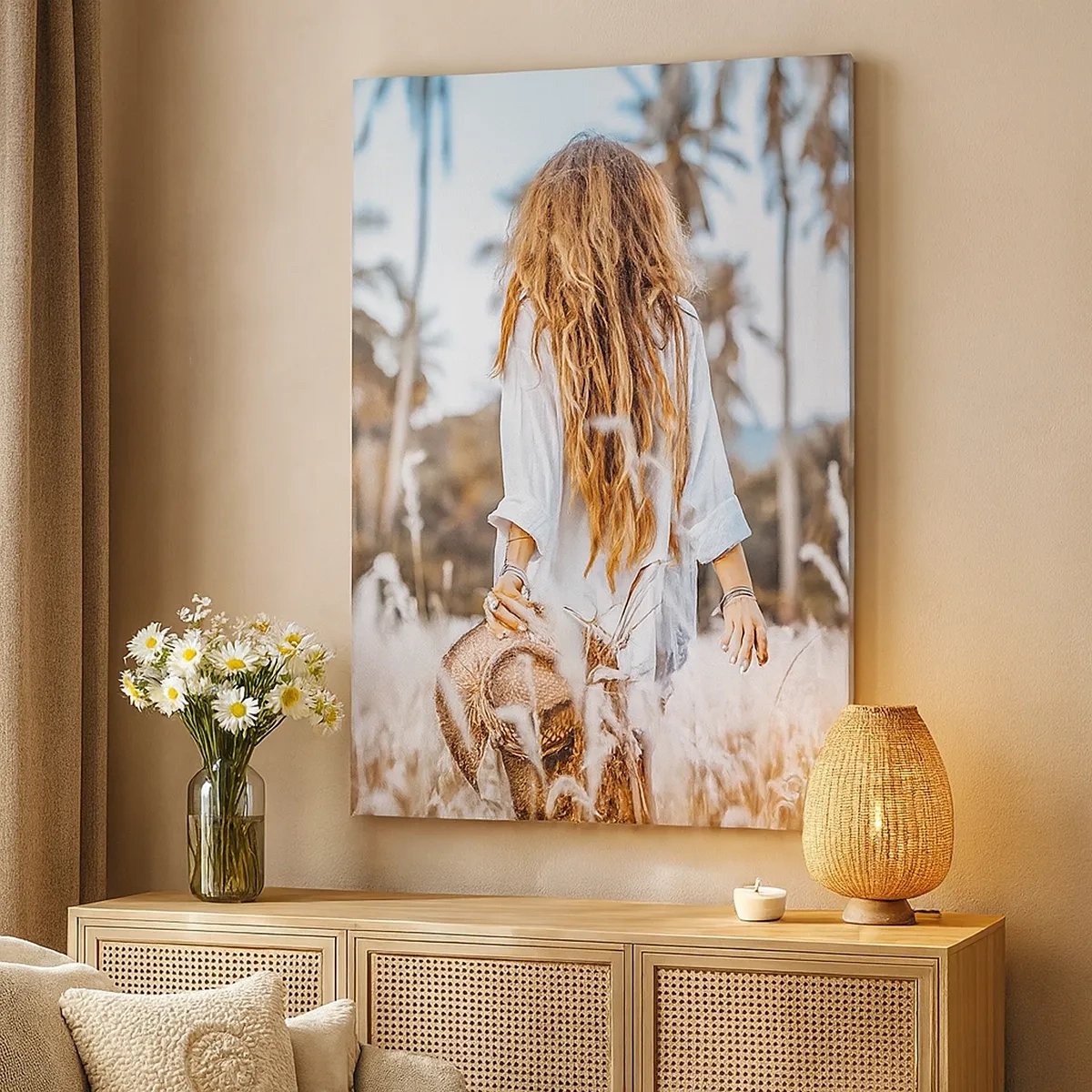 Canvas picture - Born from Grass Fluff - 50x70 cm