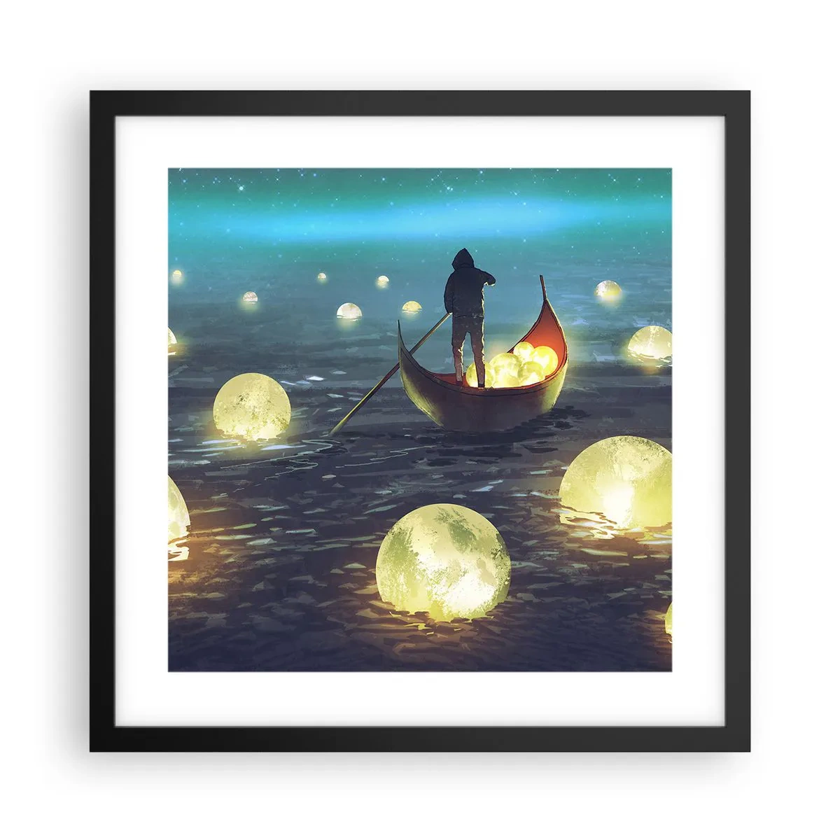 Poster in black frame - Things that Philosophers Did Not Dream About - 40x40 cm