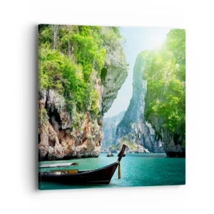 Canvas picture - Invitation for an Exotic Trip - 40x40 cm