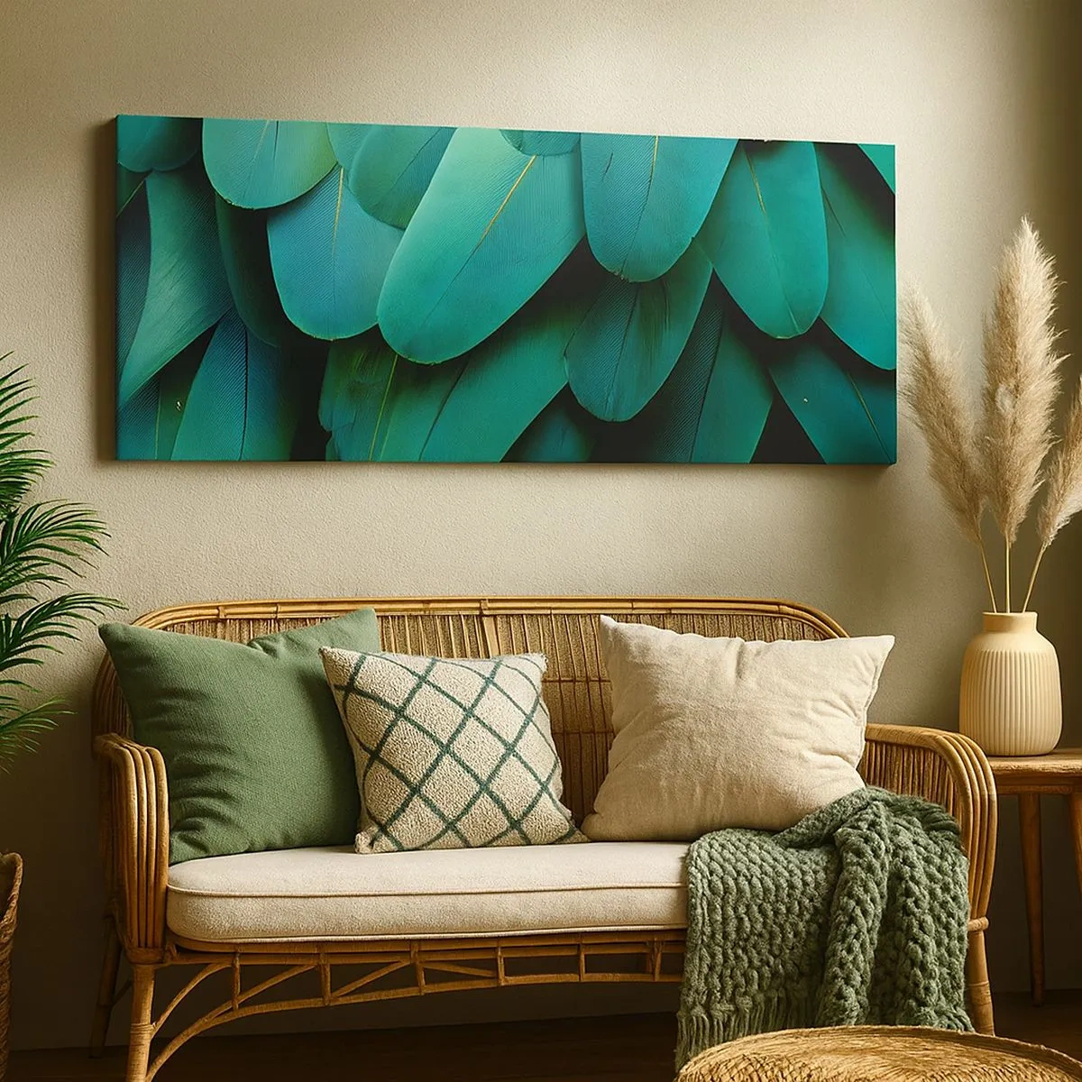 Canvas picture - Precision of Parrot Nature - 100x40 cm