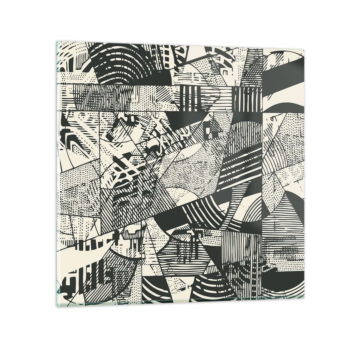 Glass picture - Dynamics of Contemporaneity - 60x60 cm