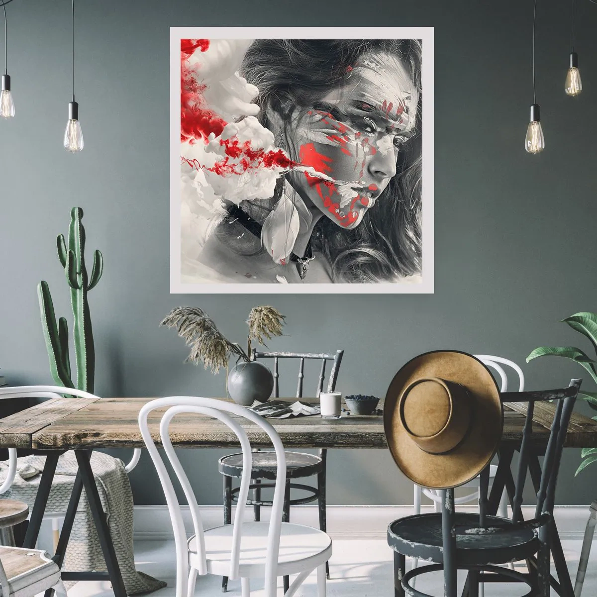 Poster - Smoke of Absurdity - 50x50 cm