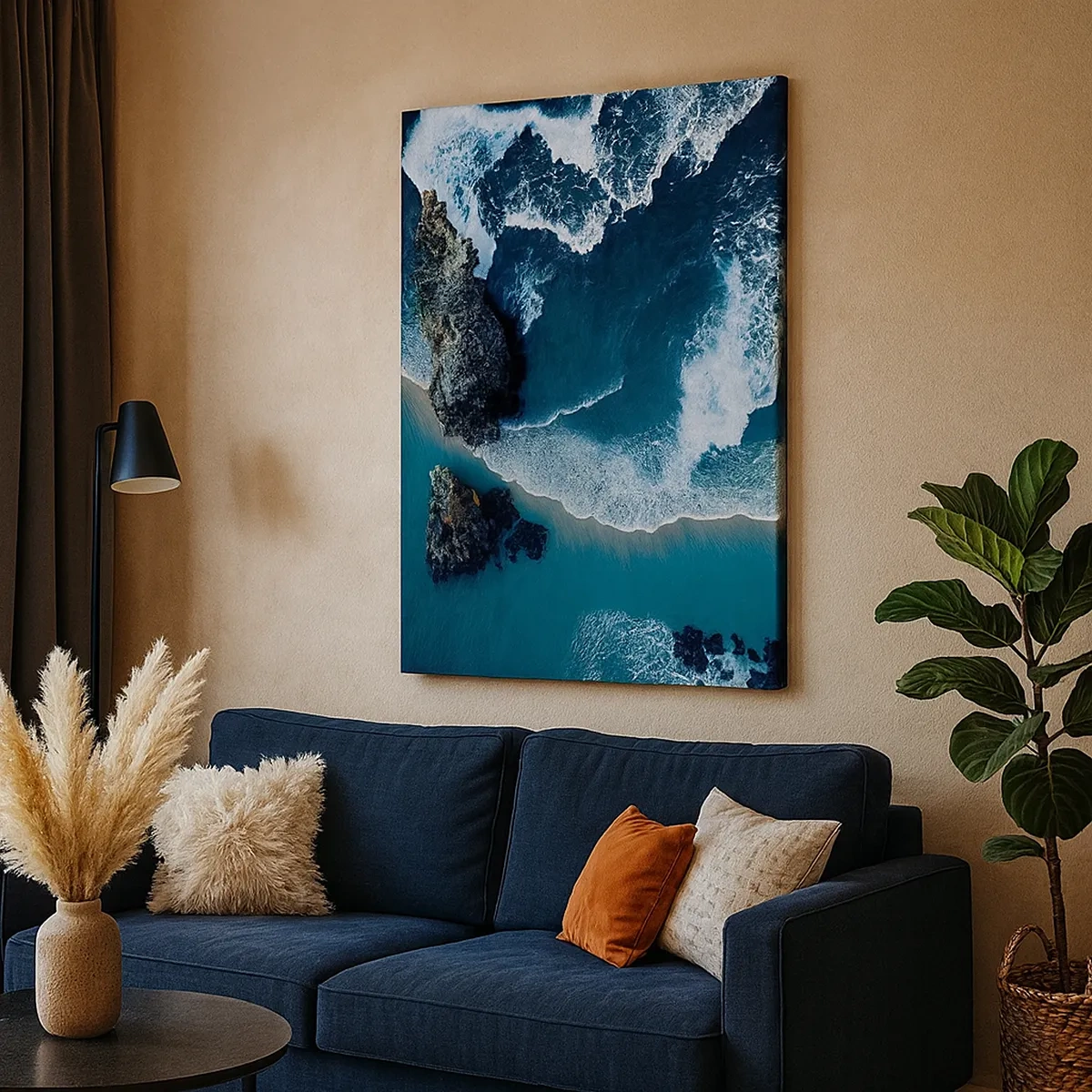 Canvas picture - Envelopped by Waves - 50x70 cm