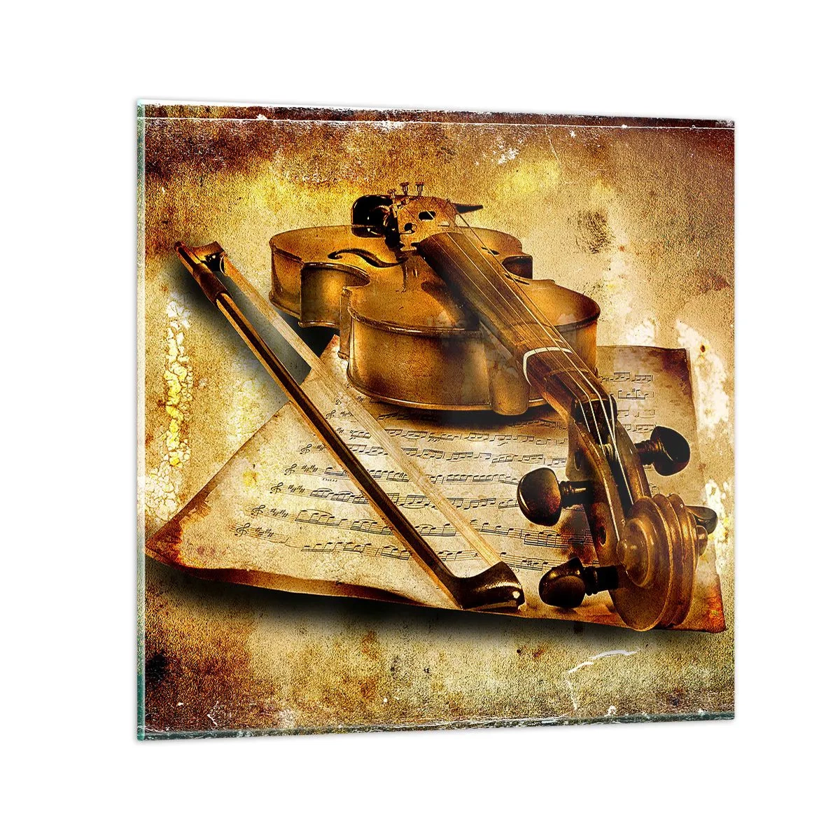 Glass picture - Virtuoso Wanted - 30x30 cm