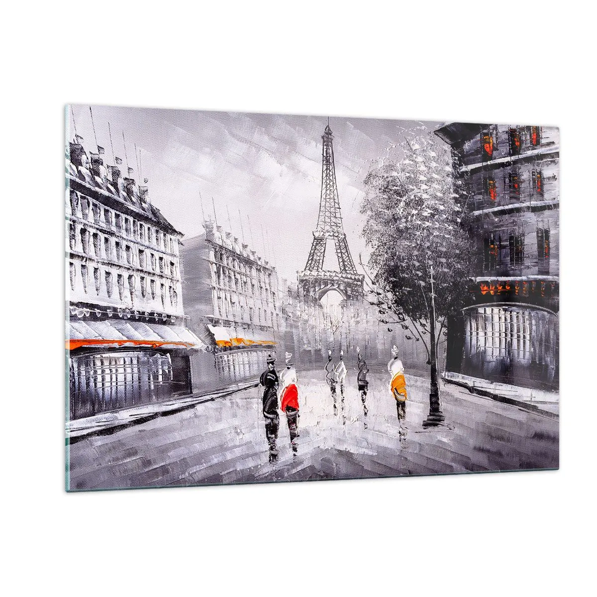 Glass picture - Parisian Walk - 120x80 cm