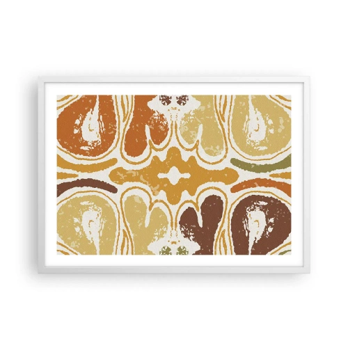 Poster in white frmae - Sentimental Abstract - 70x50 cm