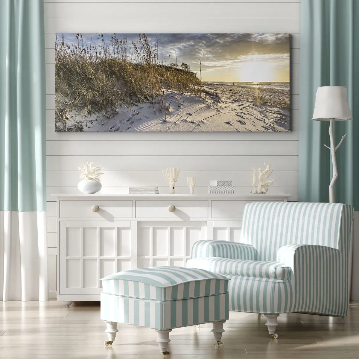 Canvas picture - Invitation to a Walk - 120x50 cm
