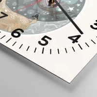 Clock face with numbers