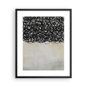 Poster in black frame - Abstract Squibs - 40x50 cm