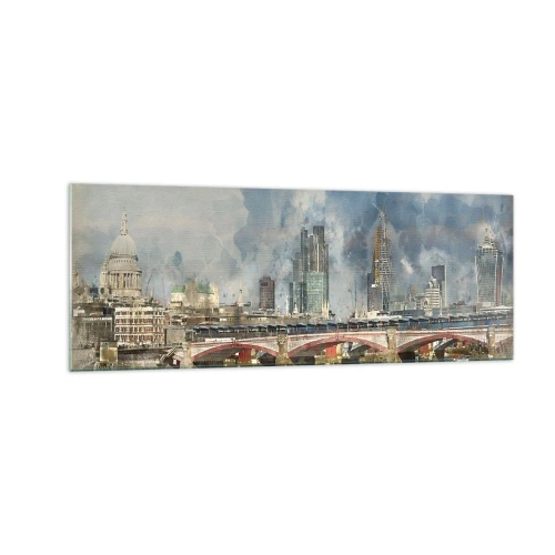 Glass picture - London in Its Beauty - 140x50 cm