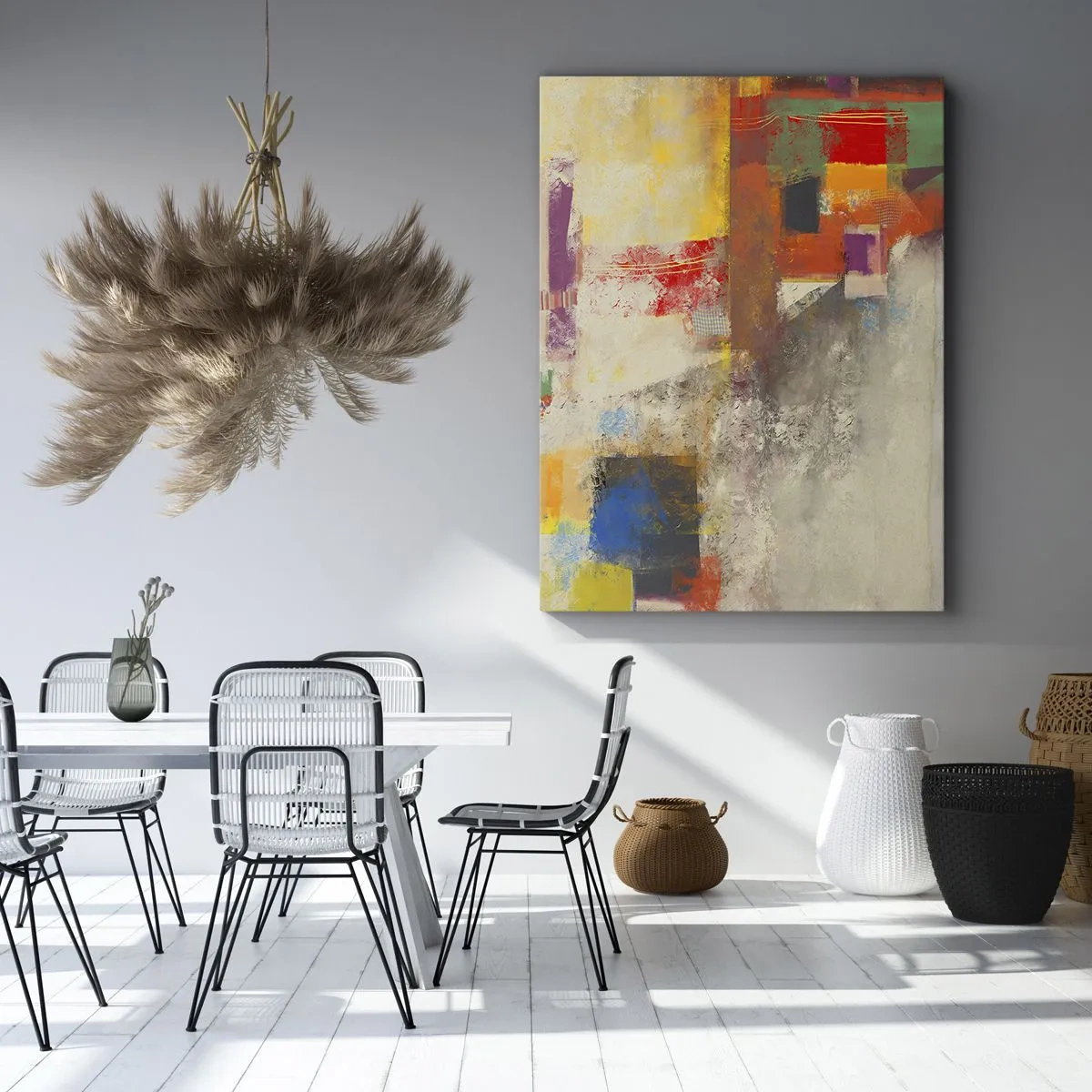 Canvas picture - Geometry of Colours - 65x120 cm