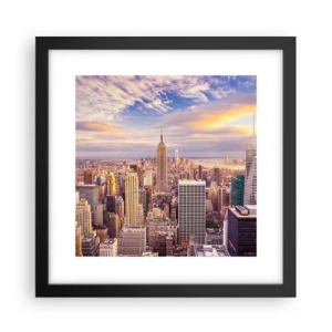 Poster in black frame - Reaching the Clouds - 30x30 cm