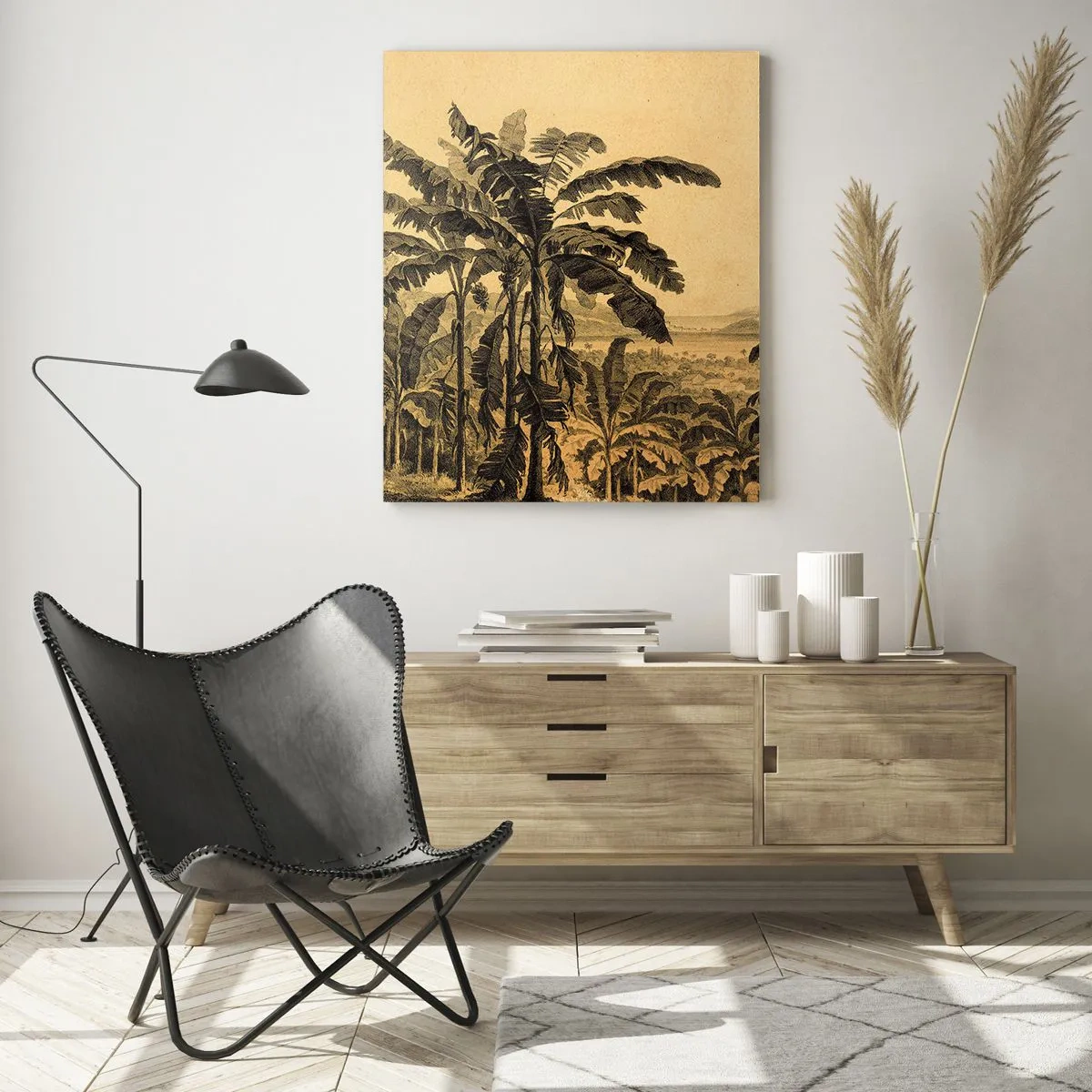 Glass picture - In Colonial Character - 50x70 cm