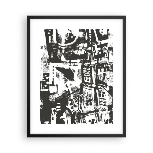 Poster in black frame - Order or Chaos? - 40x50 cm