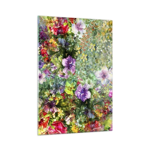 Glass picture - Lost in the Flowers - 50x70 cm