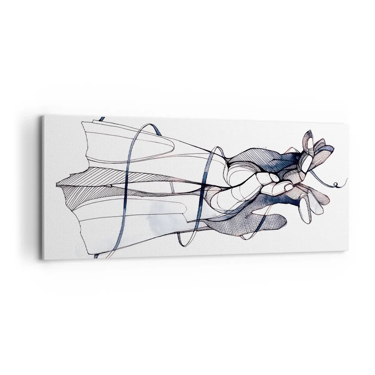 Canvas picture - Study of Touch - 100x40 cm