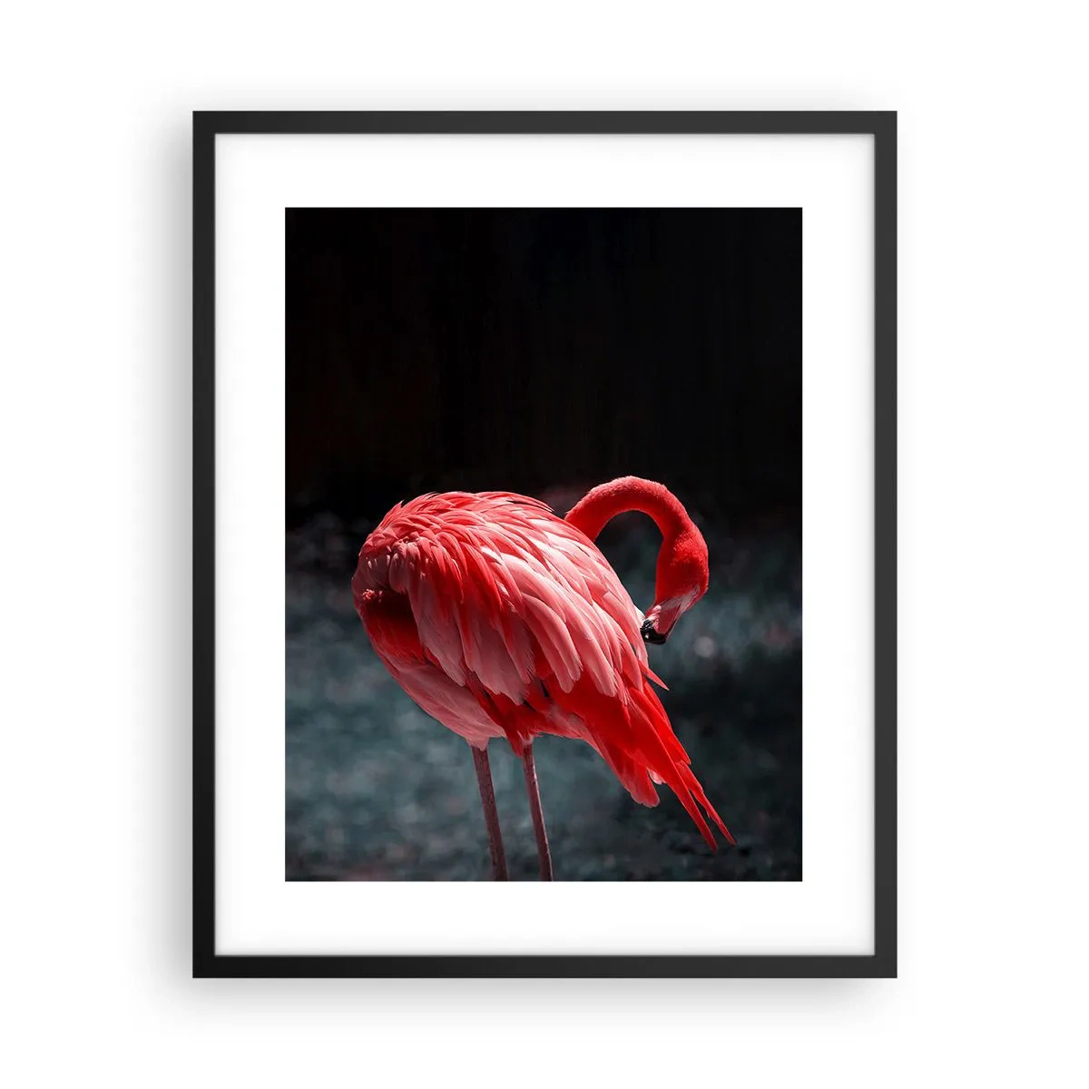 Poster in black frame - Crimson Poem of Nature - 40x50 cm
