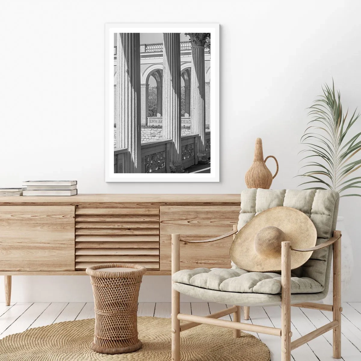 Poster in white frmae - Sunny Arcade - 70x100 cm