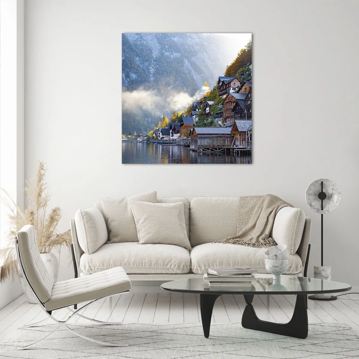Glass picture - Alpine Atmosphere - 70x70 cm