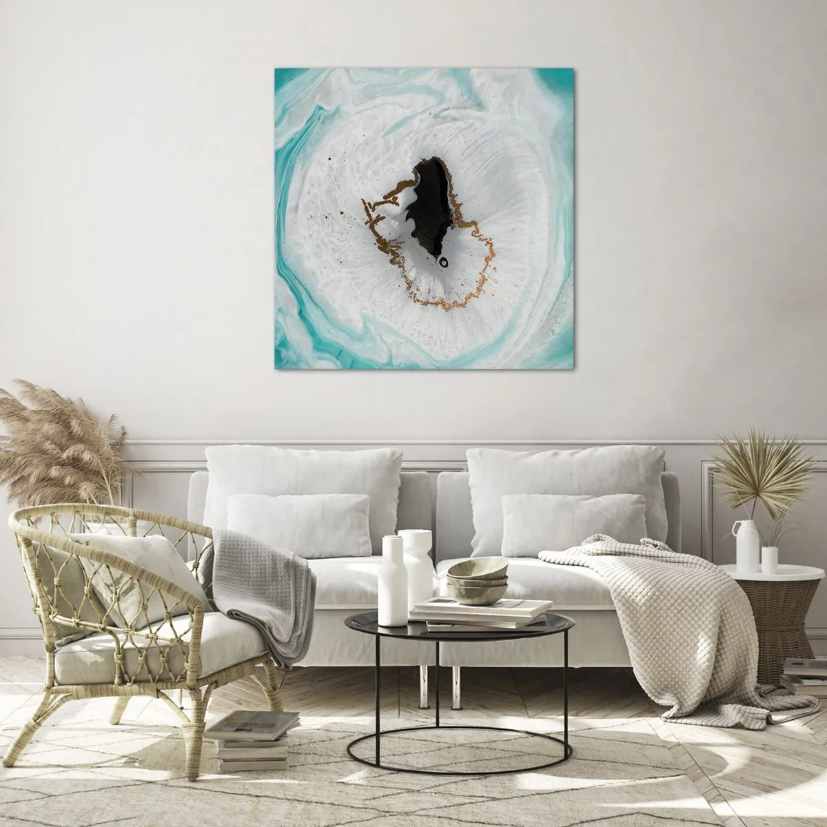 Glass picture - Into de Deep - 50x50 cm